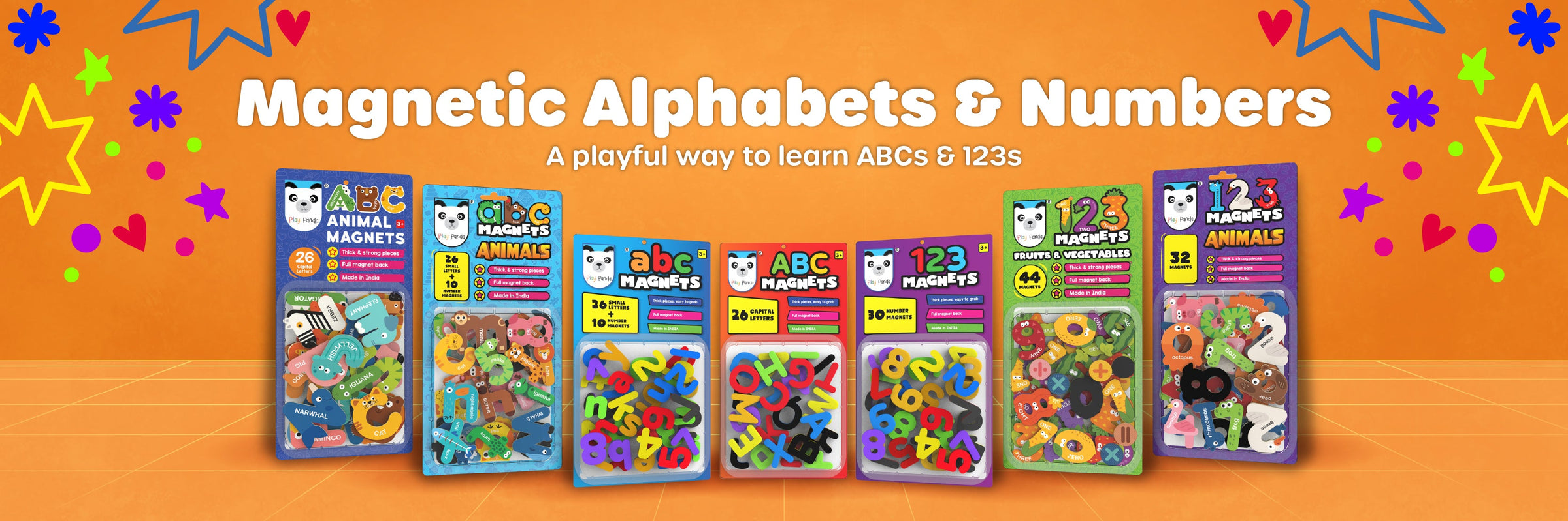 Magnetic Alphabets & Numbers