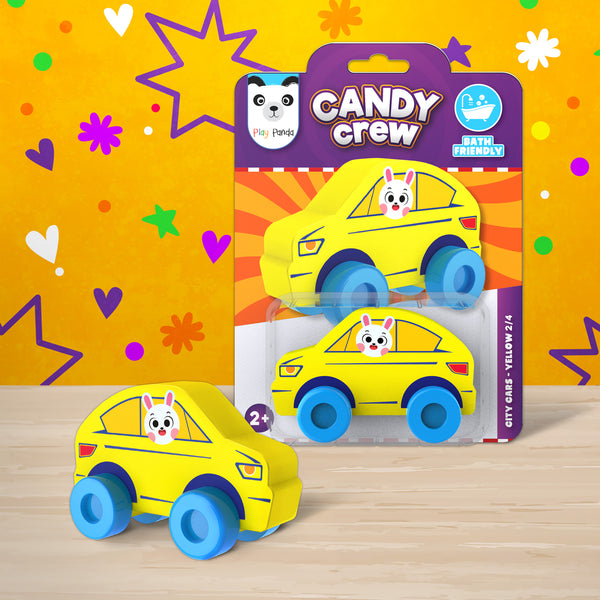 Candy Crew City Cars Yellow 2/4