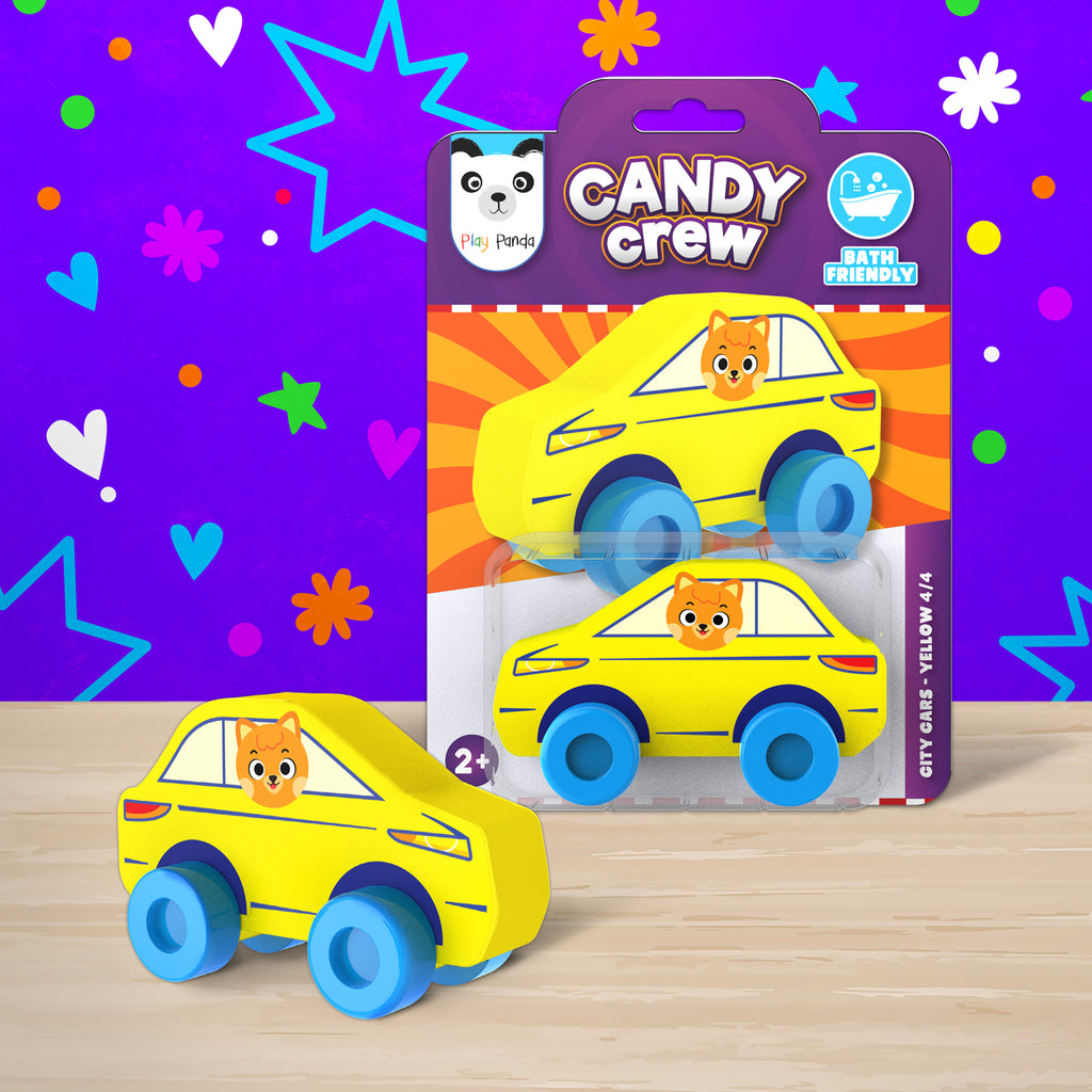 Candy Crew City Cars Yellow 4/4