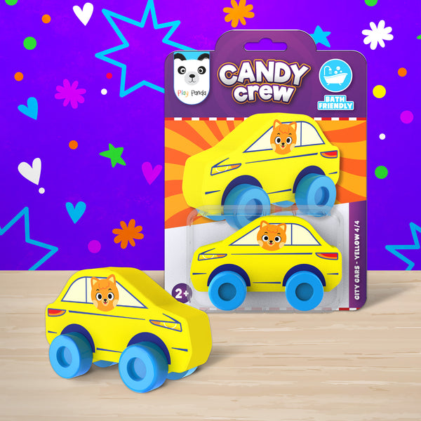 Candy Crew City Cars Yellow 4/4
