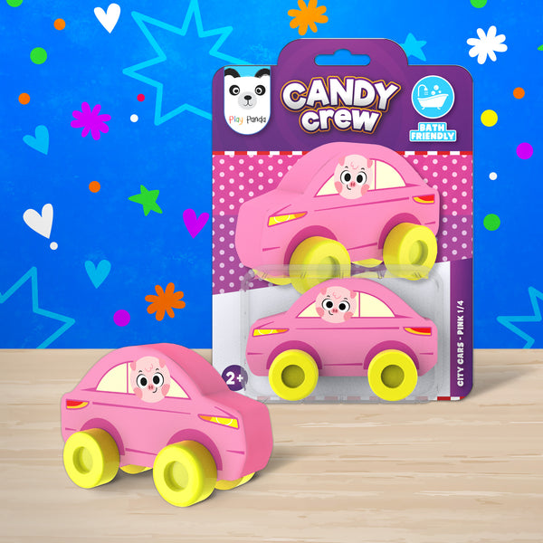 Candy Crew City Cars Pink 1/4