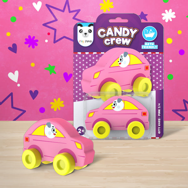 Candy Crew City Cars Pink 3/4