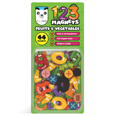 123 Number Magnets | Fruits & Vegetables Theme