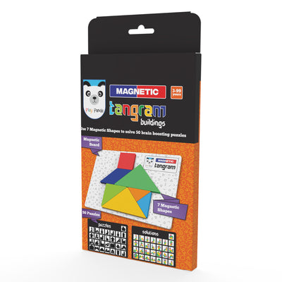 Magnetic Tangram Puzzle Buildings | Solve 50 Puzzles using Magnetic Shapes