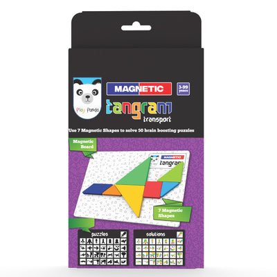 Magnetic Tangram Puzzle Transport | Solve 50 Puzzles using Magnetic Shapes
