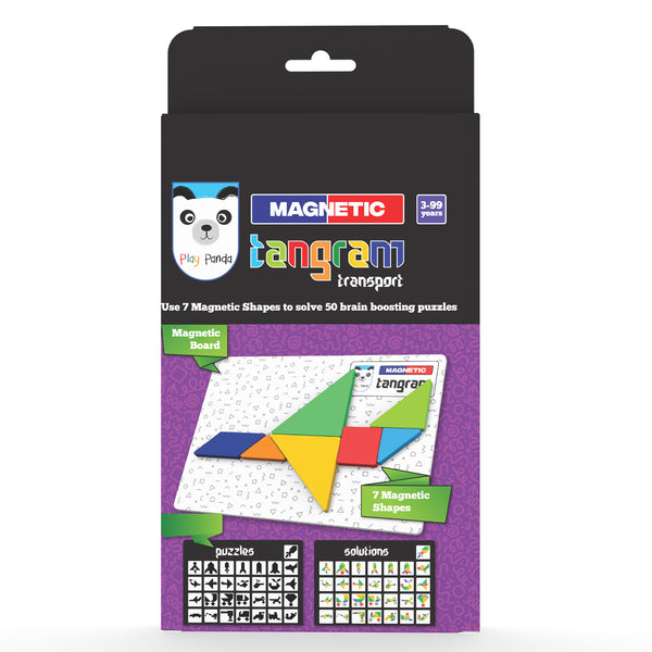 Magnetic Tangram Puzzle Transport | Solve 50 Puzzles using Magnetic Shapes