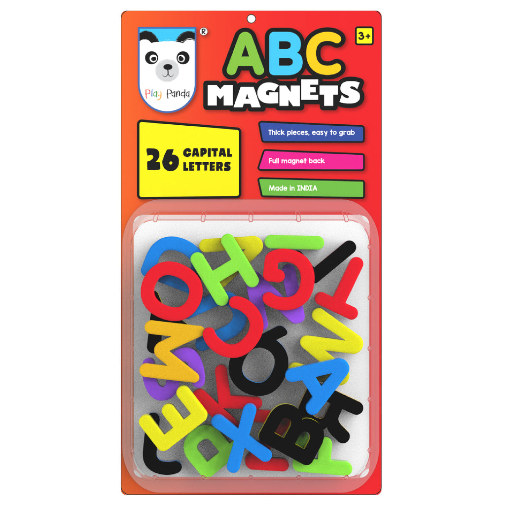 ABC Magnets Capital Letters | Thick Magnets with Full Magnet Back