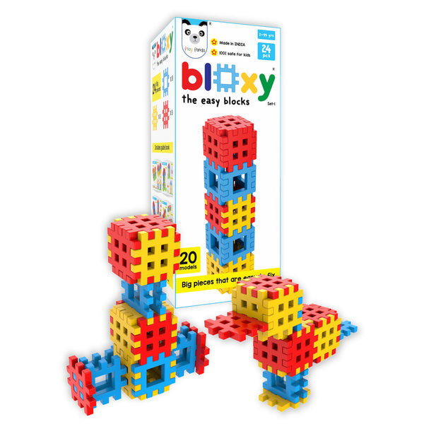 Bloxy Type 1 20 Models | Use Giant Plastic Blocks to make Animals, Birds, Vehicles, Buildings, etc