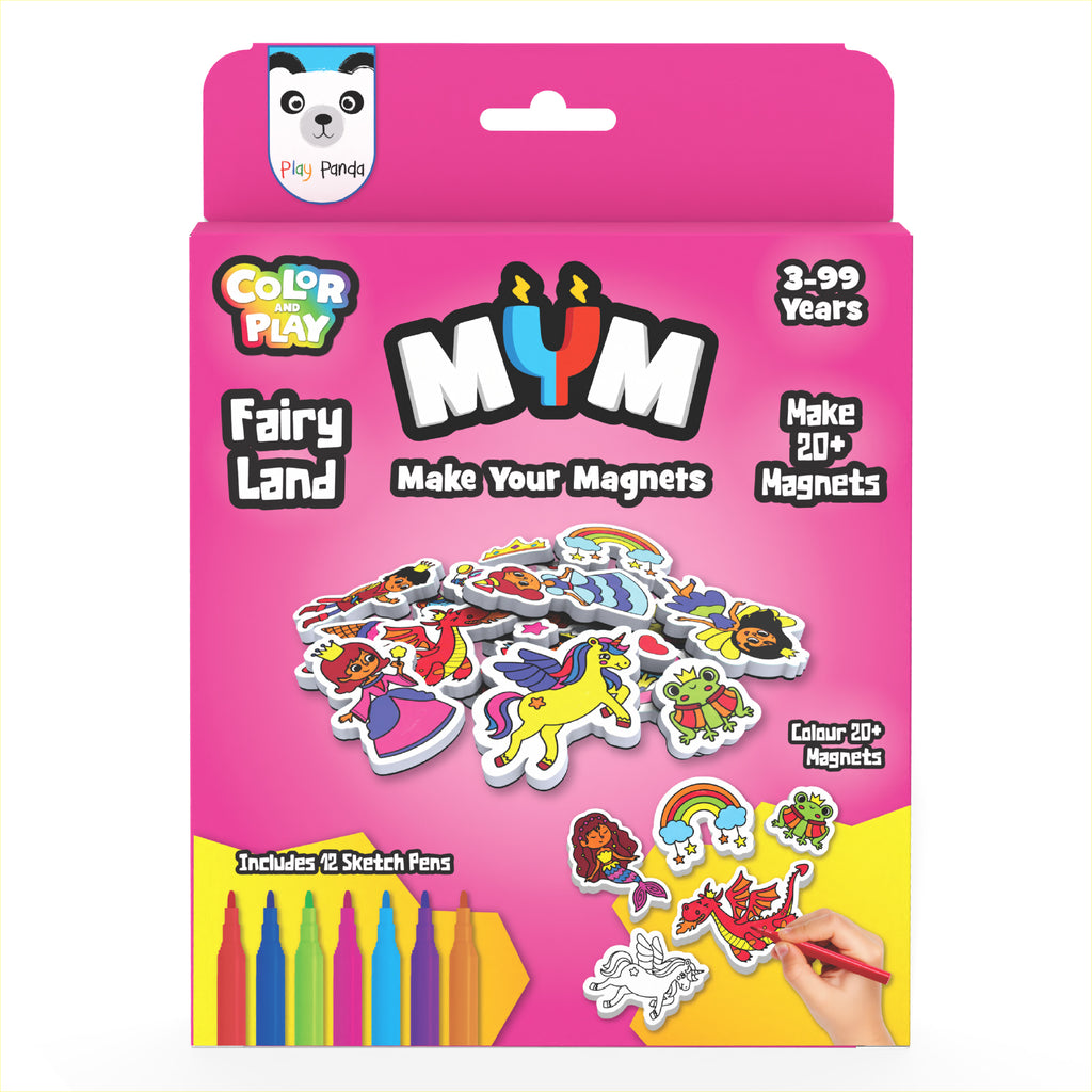 MYM Colour & Play Fairy Land | Make 20+ Magnets