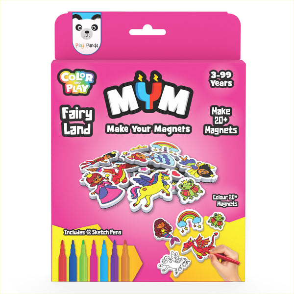MYM Colour & Play Fairy Land | Make 20+ Magnets
