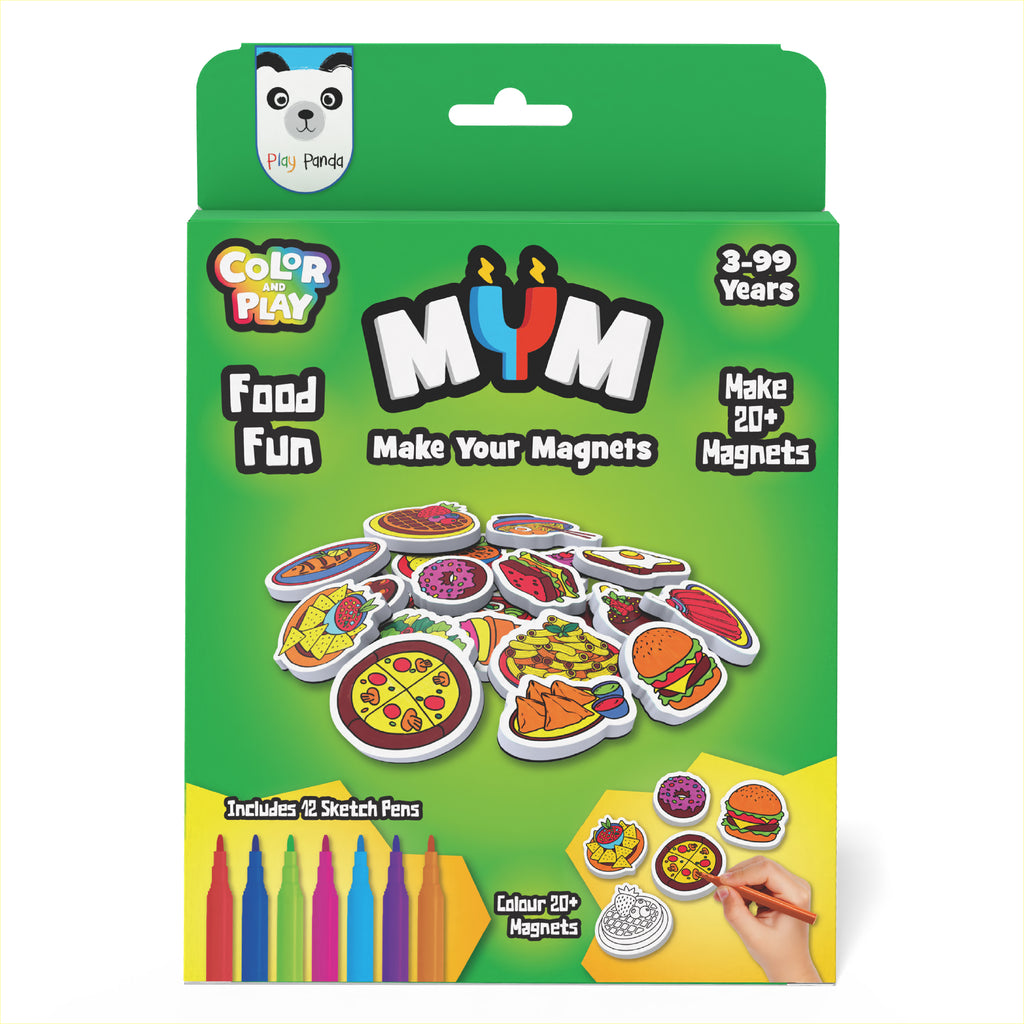 MYM Colour & Play Food Fun | Make 20+ Magnets