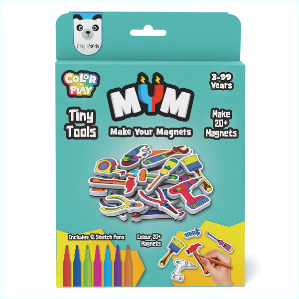 MYM Colour & Play Tiny Tools | Make 20+ Magnets