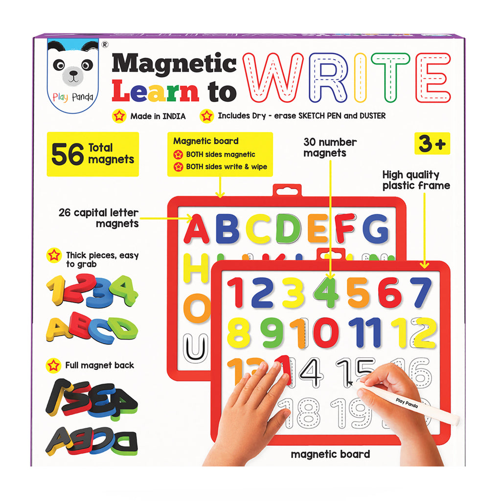 Magnetic Learn to Write 2 in 1 Numbers & Capital Letters