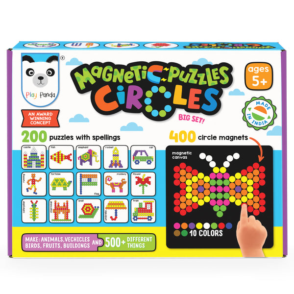 Magnetic Puzzles (big) Circles with 400 Magnets & 200 Puzzles