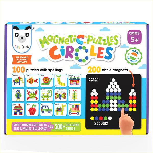 Magnetic Puzzles (small) Circles with 200 Magnets & 100 Puzzles