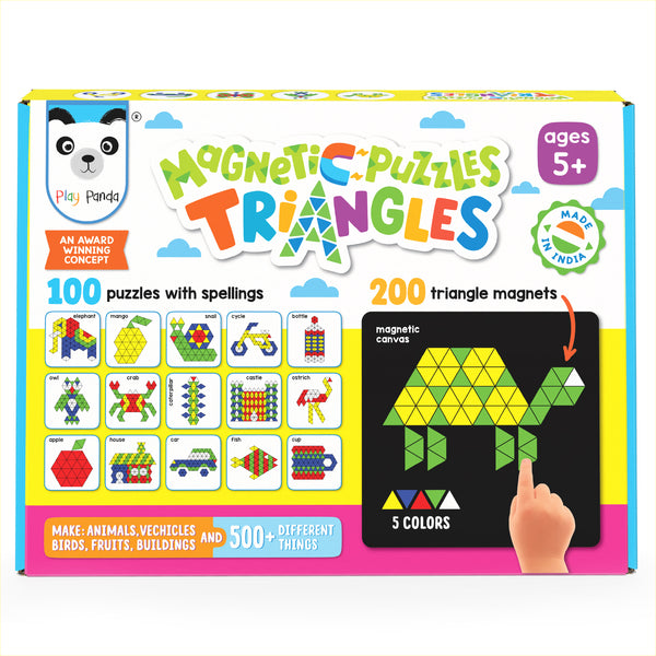 Magnetic Puzzles (small) Triangles with 200 Magnets & 100 Puzzles