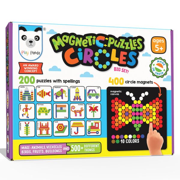 Magnetic Puzzles (big) Circles with 400 Magnets & 200 Puzzles