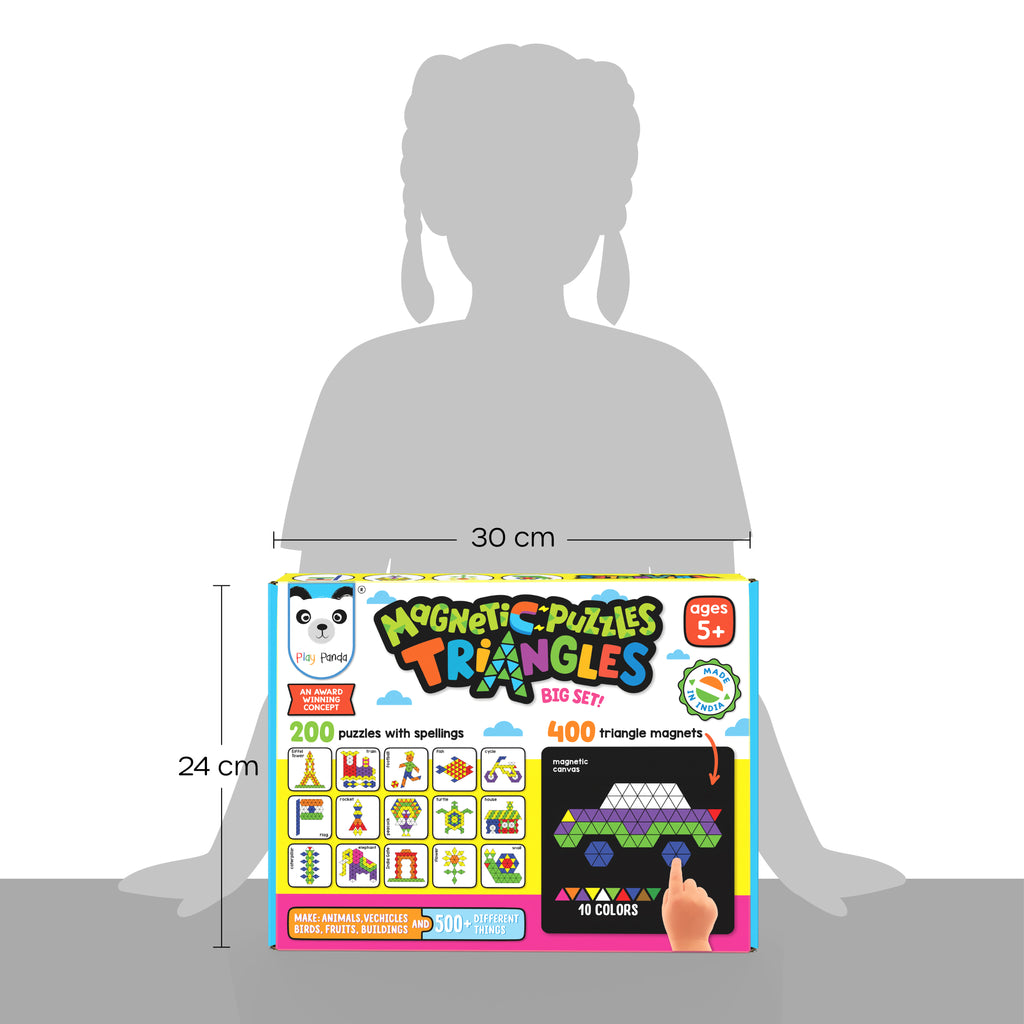 Magnetic Puzzles (big) Triangles with 400 Magnets & 200 Puzzles