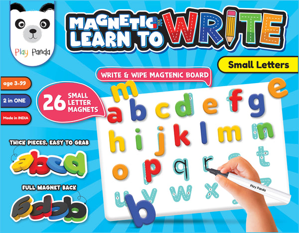 Play Panda Magnetic Learn to Write Small Letters with Write and Wipe Magnetic Board