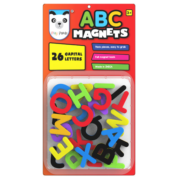 ABC Magnets Capital Letters | Thick Magnets with Full Magnet Back