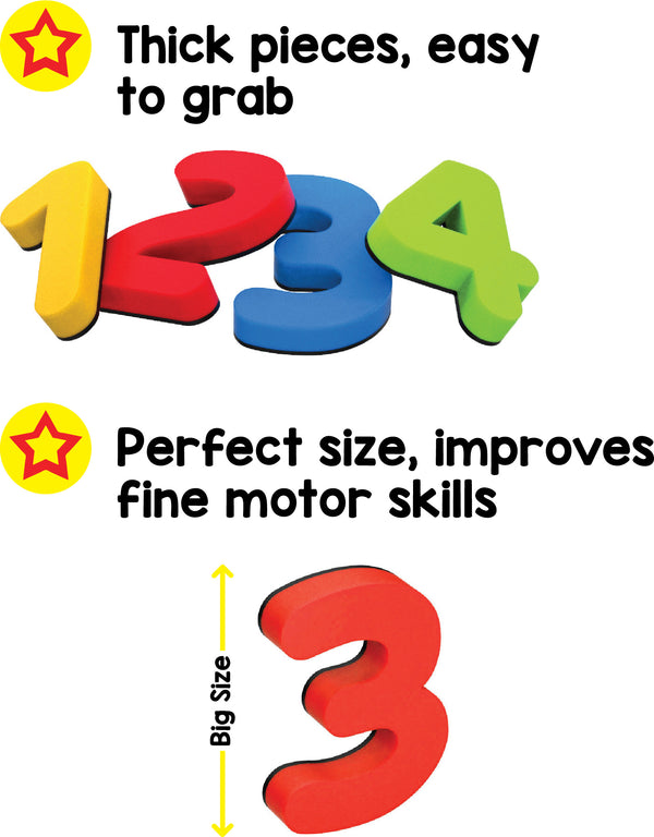 Play Panda 123 Magnets Numbers - Thick Magnets with Full Magnet Backa