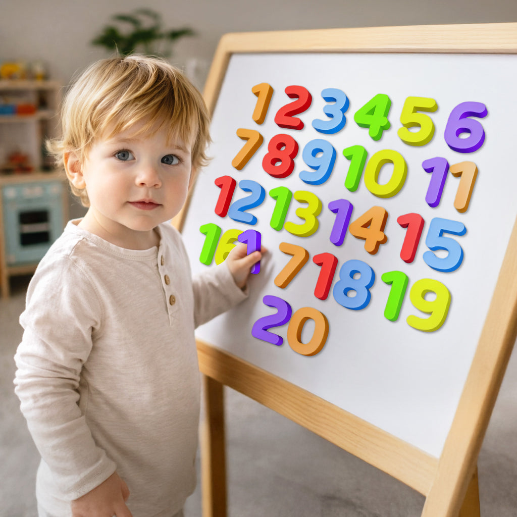 123 Magnets Numbers | Thick Magnets with Full Magnet Back – PlayPandaIndia