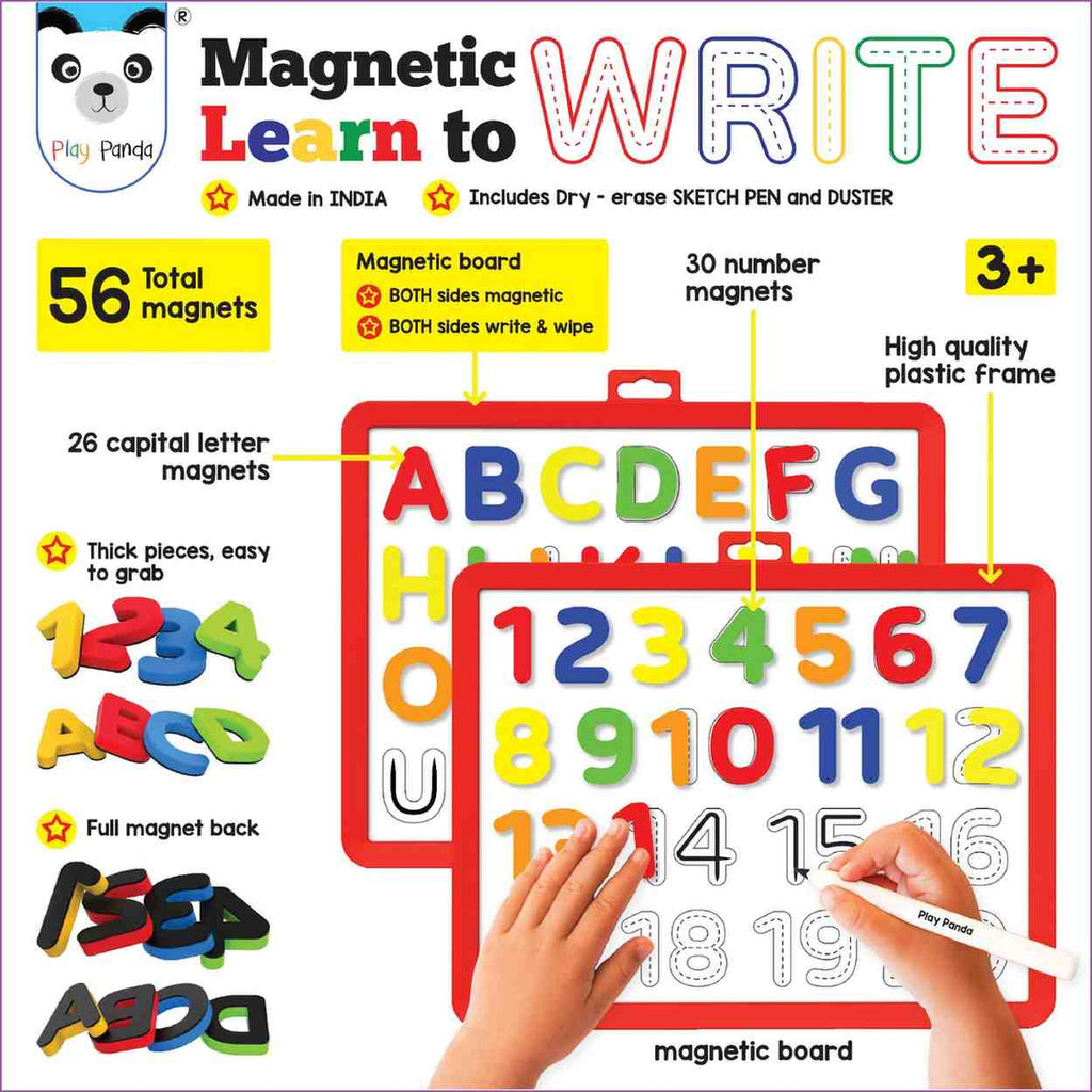 Magnetic Learn to Write 2 in 1 Numbers & Capital Letters