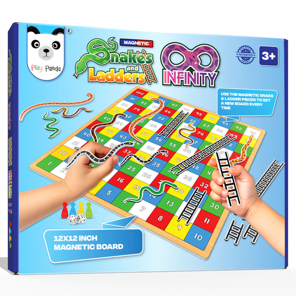 Magnetic Snakes & Ladders Infinity Big | Set a new board each time you play