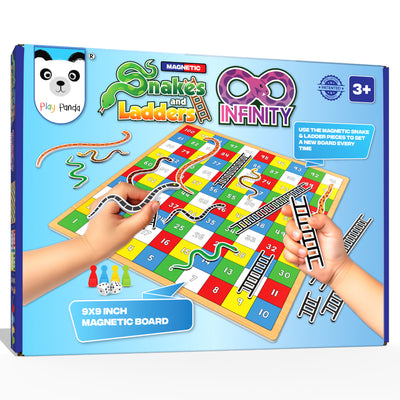 Magnetic Snakes & Ladders Infinity Small | Set a new board each time you play