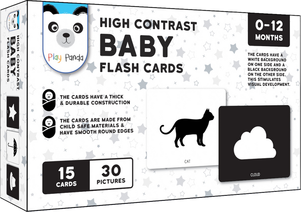 High Contrast Baby Flash Cards (30 Pictures) 15 Cards, 30 Pictures