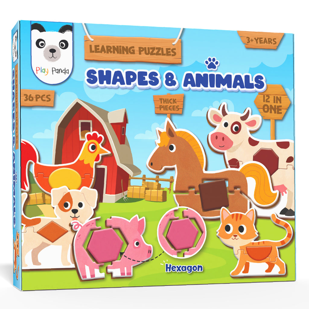 Learning Puzzles Shapes & Animals