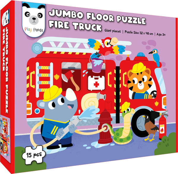 Jumbo Floor Puzzle School Bus – Educational Toddler Puzzles - Enhances Imagination, Coordination, Patience Focus and Memory - Gift for Boys & Girls Ages 3, 4, 5, 6, 7
