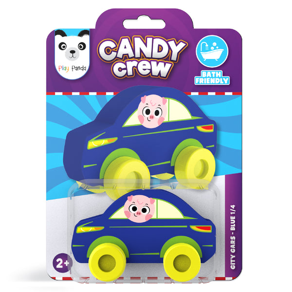 Candy Crew City Cars Blue 1/4