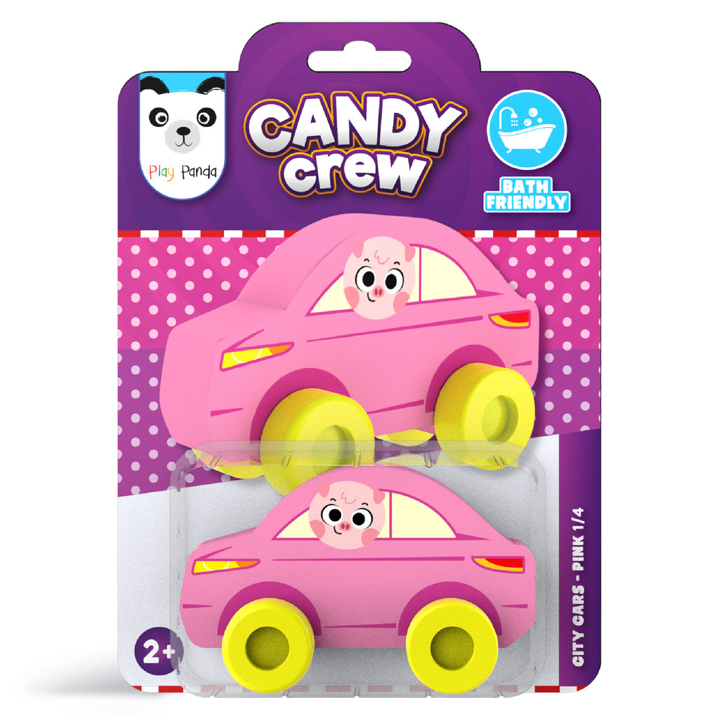 Candy Crew City Cars Pink 1/4