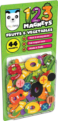 123 Number Magnets | Fruits & Vegetables Theme
