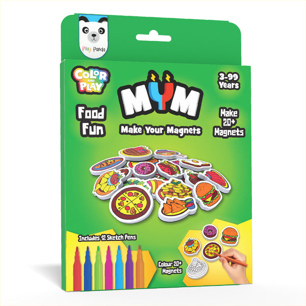 MYM Colour & Play Food Fun | Make 20+ Magnets