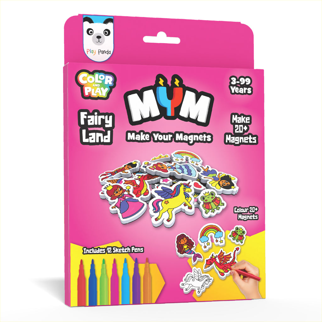 MYM Colour & Play Fairy Land | Make 20+ Magnets
