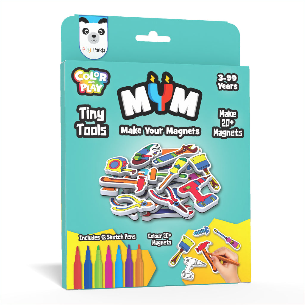 MYM Colour & Play Tiny Tools | Make 20+ Magnets