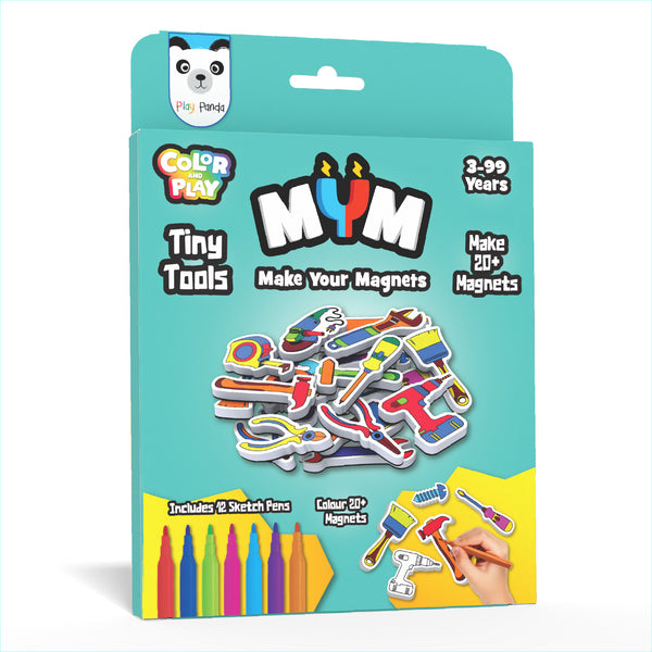 MYM Colour & Play Tiny Tools | Make 20+ Magnets