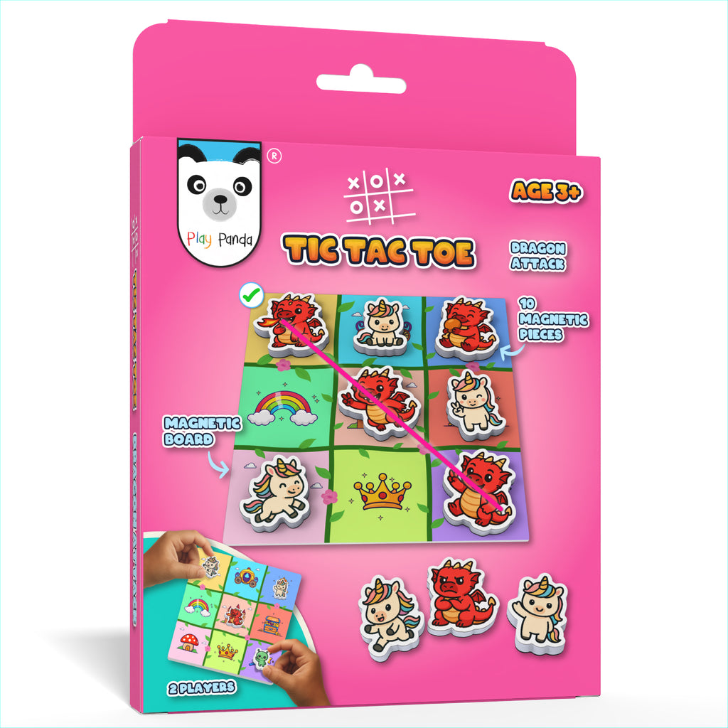 Magnetic Tic Tac Toe Dragon Attack