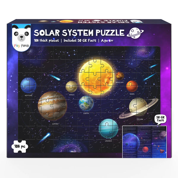 Solar System Outer Space Puzzle with 108 Pieces & 50 GK Facts